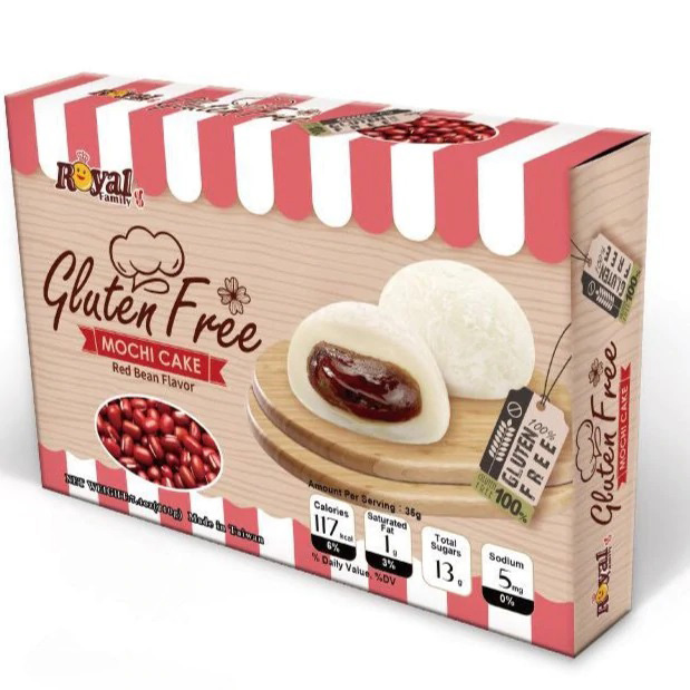 TW 红豆味(无麸质) 210g / 包 | TW Mochi Red Bean FLV Gluten Free 210g/PKT