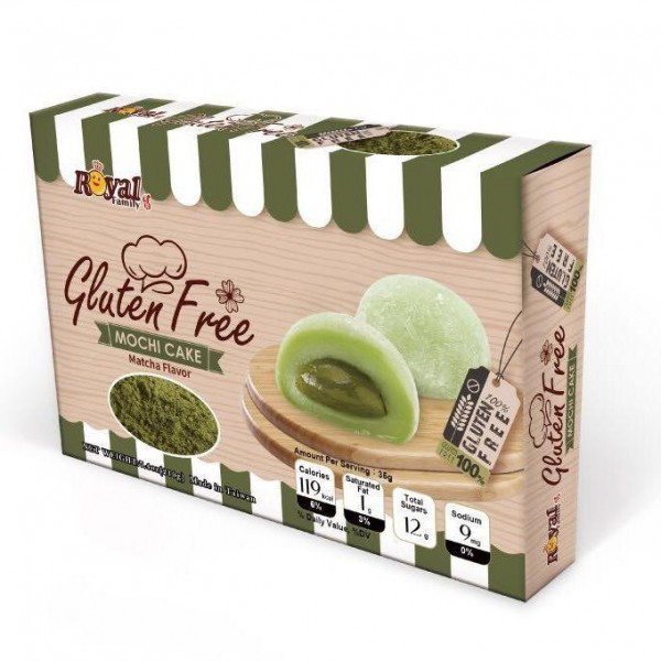 ROYAL FAMILY 绿茶味麻薯 (无麸质) 210g | Royal Family Mochi Green Tea FLV GLUTEN FREE 210g