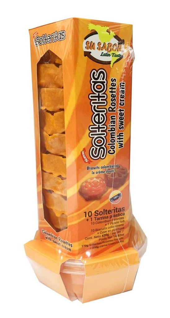 ASEA COEXITO Solteritas Colombian Rosettes with Sweet Cream (10unit) /PKT | Coexito Solterasas哥伦比亚玫瑰花丝带甜奶油（10Unit）/ pkt
