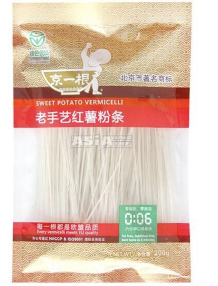  JING YI GEN Sweet Potato Vermicelli 200g | 京一根 红薯粉丝 200g