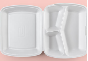 Foam Container (3 parts) 100pcs/bag | 泡沫外卖盒 (三小味) 100个/ 条