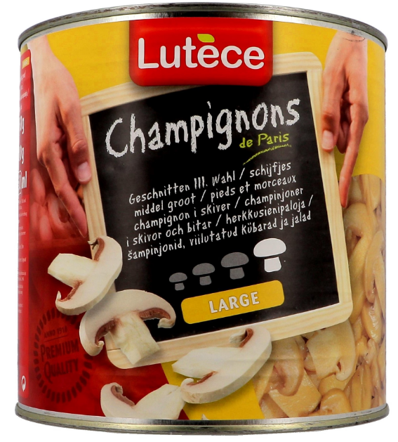LUTECE 蘑菇片 2.55 kg | LUTECE Herkkusieni/Mushroom 2,55kg