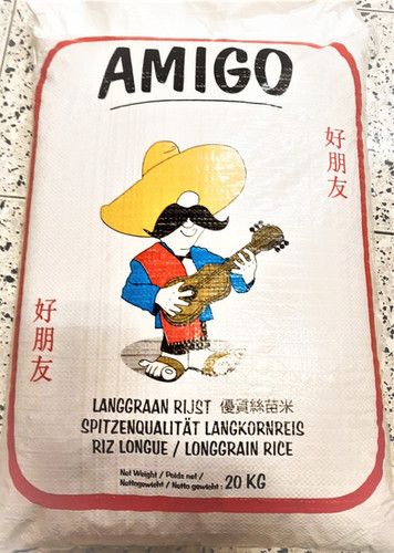 ASEA AMIGO Long Grain White Rice Whole 20 kg | Amigo 长米 20kg