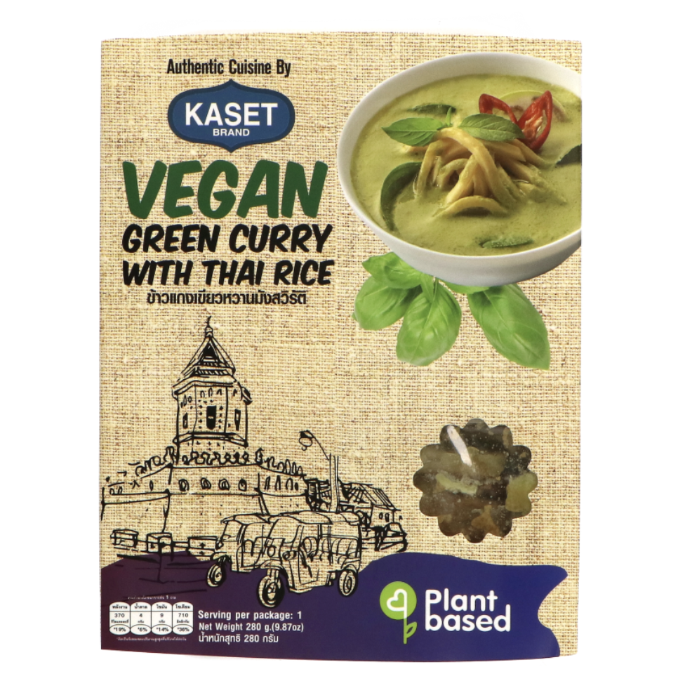 KASET 即食咖喱 绿咖喱味 280g | KASET Instant Curry Green Curry Vegan Flavor 280g