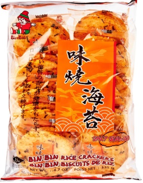 宾宾 味烧海苔 135g | ASEA BIN BIN Rice Cracker Spicy Seaweed 135g
