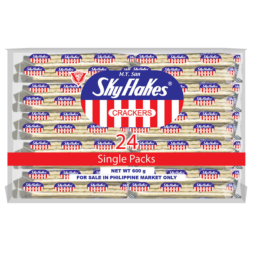 M.Y.SAN Sky Flakes Crackers (24x25g) 600g/PKT | M.Y.San Sky Plakes饼干 24x25g) 600g/pkt