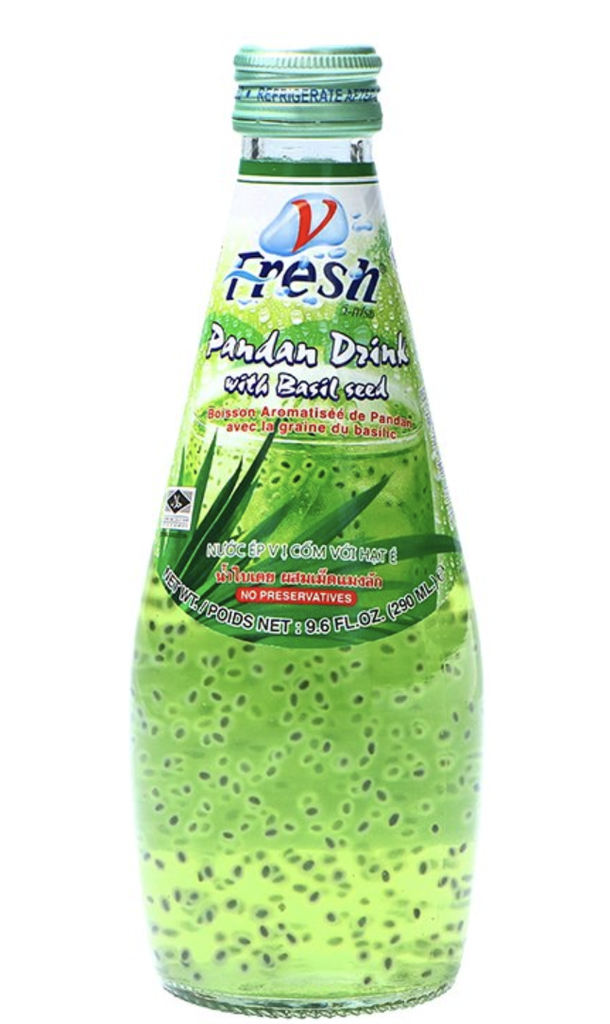 ASEA V-FRESH Pandan Drink With Basil Seed 290ml | V-FRESH 香兰罗勒籽饮料 290ml