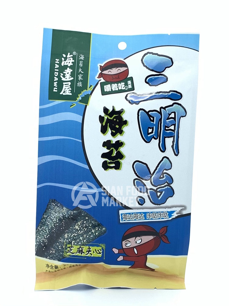 海达屋 海苔三明治 芝麻夹心 20g | HAIDAWU Sandwich Seaweed Sesame Flavor 20g