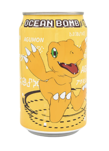 OCEAN BOMB 气泡水 香蕉味 330ml | OCEAN BOMB Sparkling Water Agumon Banana Flav. 330ml