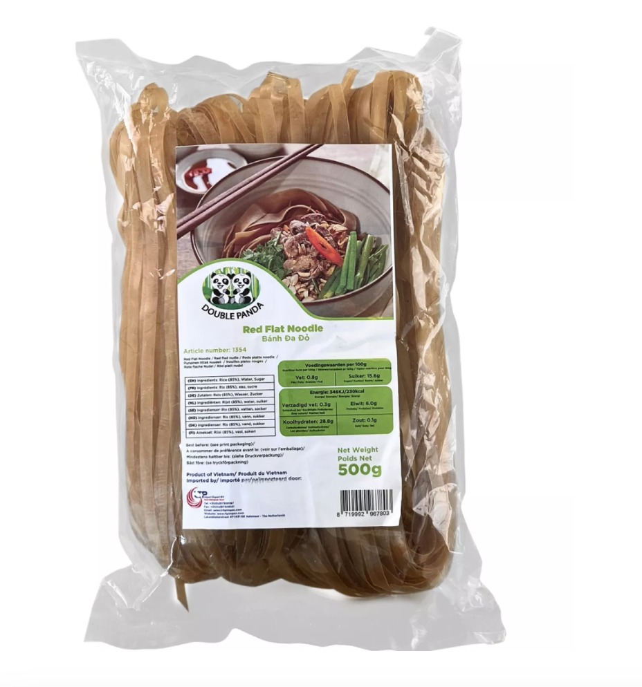 越南 红米粉 500g | VN Double Panda Red Flat Noodle Banh Da Do 500g