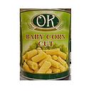OK Brand Cut Baby Corn in Brine 2950g | 玉米段 2950g