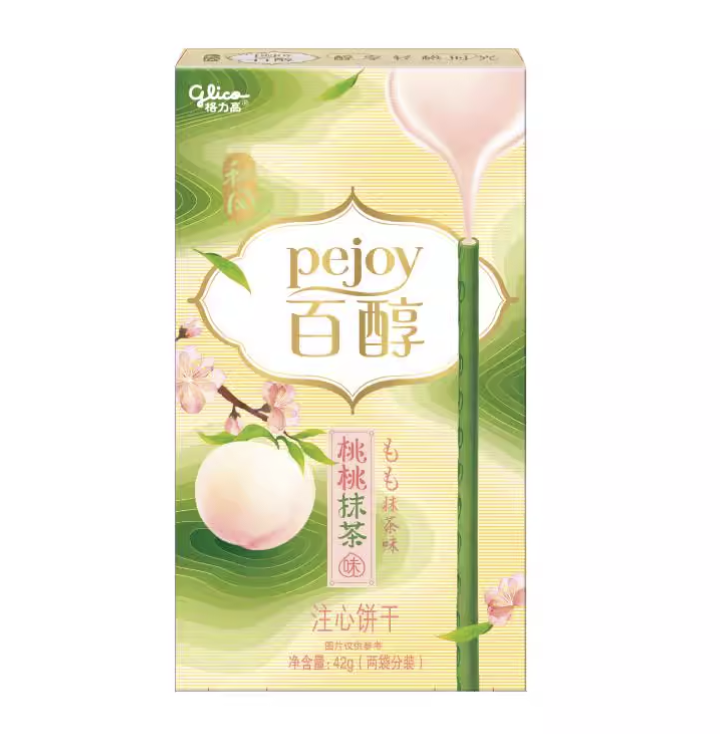 百醇 桃桃抹茶味 42g | GLICO Pejoy Matcha Peach Flavor 42g