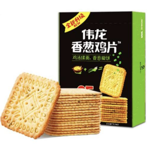 伟龙 薄饼 香葱鸡片味 180g | WL Thin Cracker Spring Onion Chicken Flav. 180g