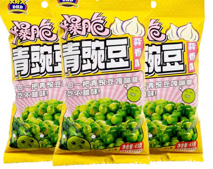 大好大 爆脆青豌豆 蒜香味 65g | DHD Pea Snack Garlic Flavor 65g