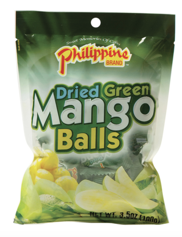 菲律宾品牌 青芒果干球 100g | PHILIPPINE BRAND Dried Green Mango Ball 100g