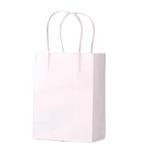 JUKU 白色纸外卖袋 长32cm*高30cm*宽18cm 250个/箱 | JUKU White Paper Bag 32*30*18cm*250pcs/CTN