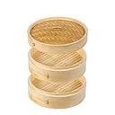 Bamboo Steamer (6 inch - 15cm) | 6寸-15cm 竹制蒸笼[2底1盖]