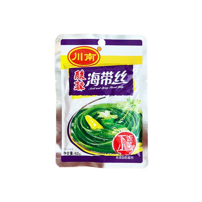 ChuanNan Sliced Kelp Sour&amp;Spicy 62g | 川南 海带丝 酸辣味 62g