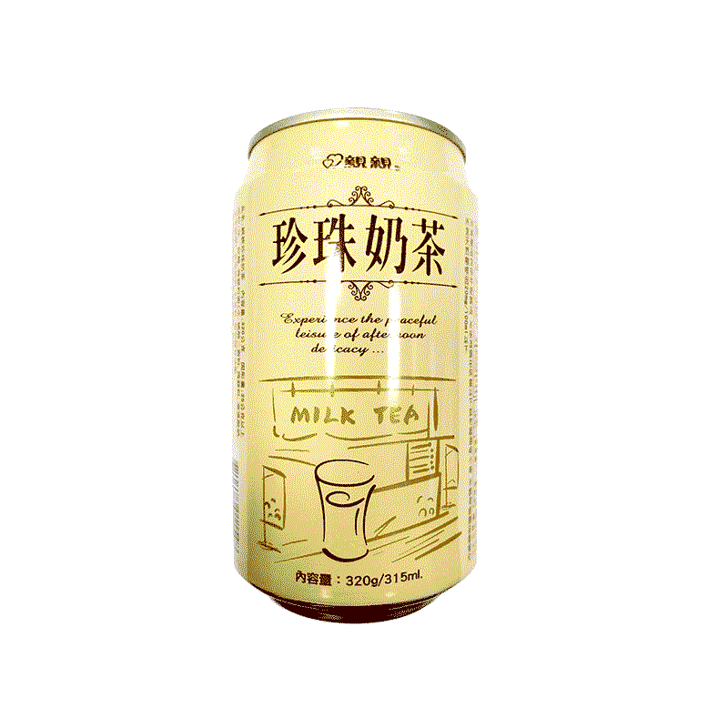 TW QQ Canned Pearl Milk Tea 315ml | 台湾 亲亲 珍珠奶茶 315ml