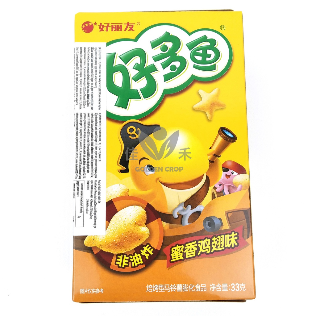 ORION Biscuits Chicken Wings 33g | 好丽友  好多鱼 蜜汁鸡翅味 33g