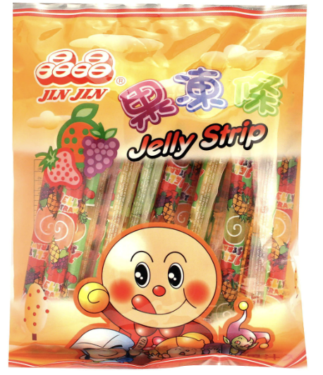 JJ Fruit Jelly Sticks Assorted Flavor 200g | 晶晶 果冻条 什锦味 200g