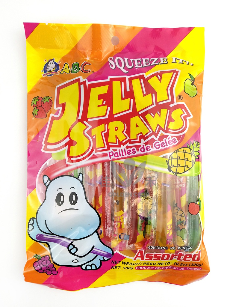 ABC Jelly Straws Assorted Flavor 300g