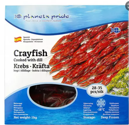 [80684] Planets Pride Crayfish Whole 28-35 1kg | PP 小龙虾 28-35只 1kg