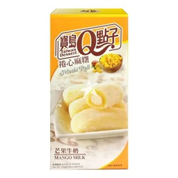 [60580] ASEA Q Mango Milk Mochi Roll 150g | 宝岛Q点子 芒果牛奶卷心麻薯 150g