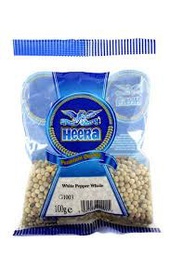 [40604] HEERA White Pepper Whole 100g | Heera 白胡椒 100g