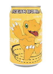 [60292] OCEAN BOMB 气泡水 香蕉味 330ml | OCEAN BOMB Sparkling Water Agumon Banana Flav. 330ml