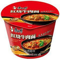 [30507] Mr.Kon Braised Beef Noodle (Bowl) 109g | 康师傅 红烧牛肉面 碗面 109g