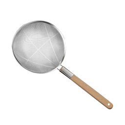 [70267] Strainer 26cm--BB with Wooden Handle/Pcs  | 26cm 8目 网面笊篱 木柄/Pcs