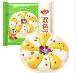 [80247] ANJOY Steamed Cakes Pumpkin & Original Flav. 280g | 安井 双色糕 南瓜味&原味 280g