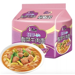 [30516] Mr.Kon Instant Noodles Light Pickled Beef 105g | 康师傅 清爽酸菜牛肉面 105g