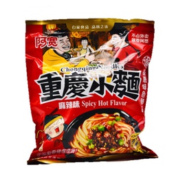 [30341] 阿宽  重庆小面 袋装 麻辣面 100g | Chongqing Instant Noodles Spicy Hot Flavour 100g